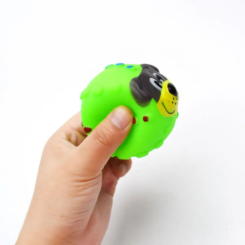 1 pçs diâmetro 6cm guinchado cão de estimação bola brinquedos para cães pequenos borracha mastigar brinquedo do filhote de cachorro material do cão brinquedos para cães brinquedos