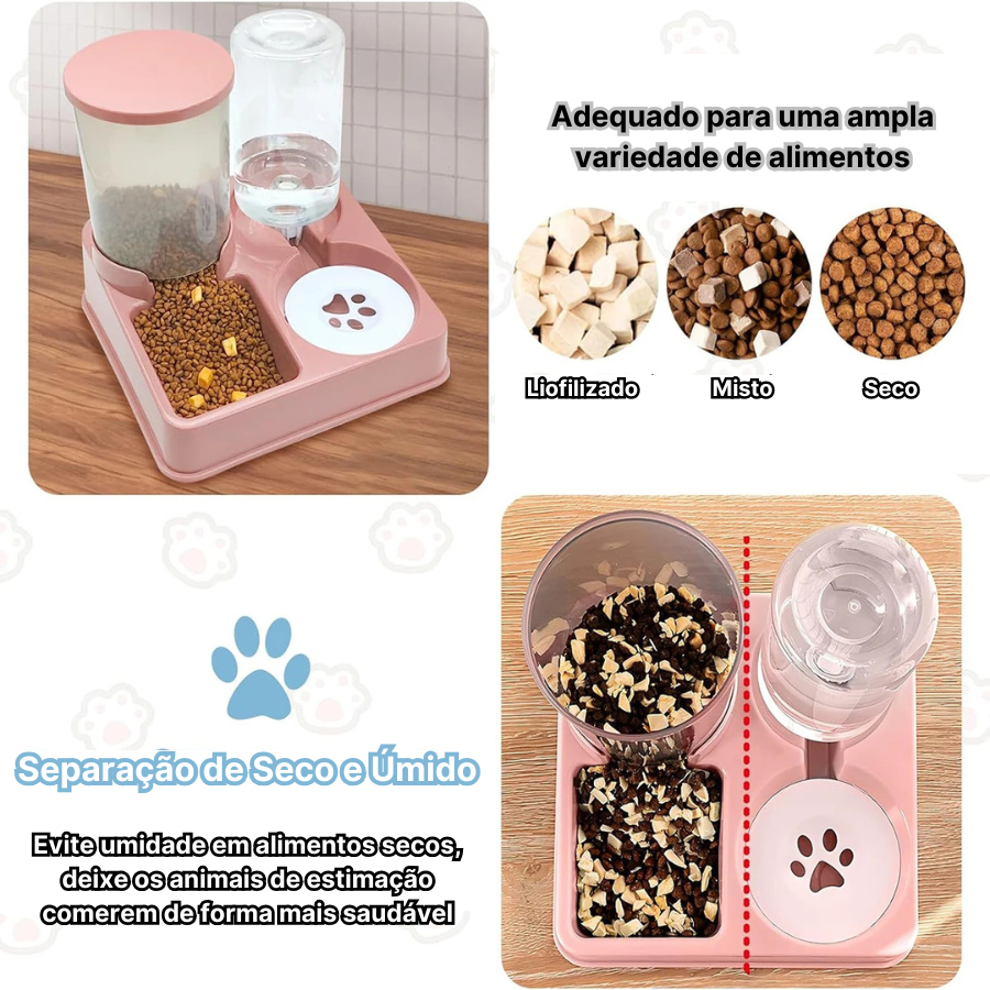 Alimentador Automático 2 em 1 para Pets - Colleira