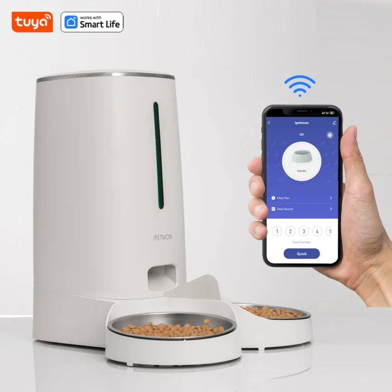 Alimentador Automático WiFi para Gatos - Controle por App