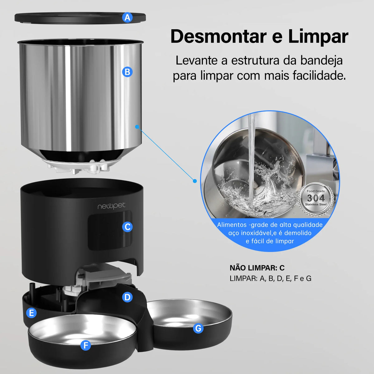 Alimentador Automático WiFi para Gatos - Colleira