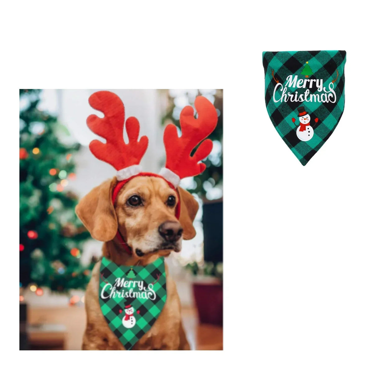 Bandana Natalina para Cães - Estilo Festivo Colleira