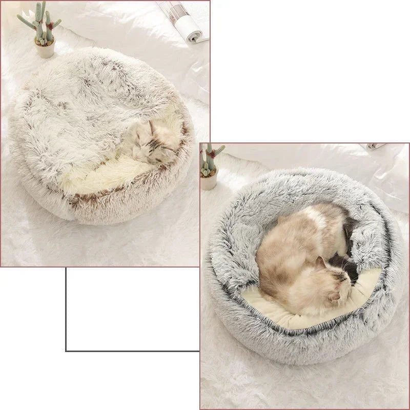 Cama de Pelúcia 2 em 1 para Pets - Conforto e Aconchego