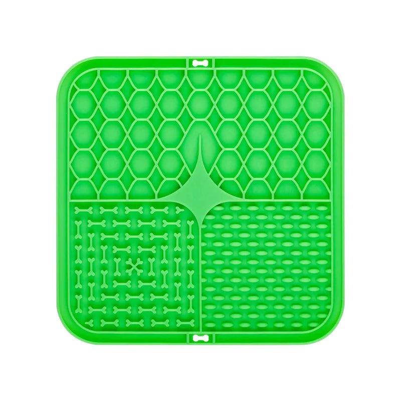 Silicone Lick Mat para Pet, Slow Food Plate, Dog Bathing Distração Otário, Treinamento Alimentador Suprimentos