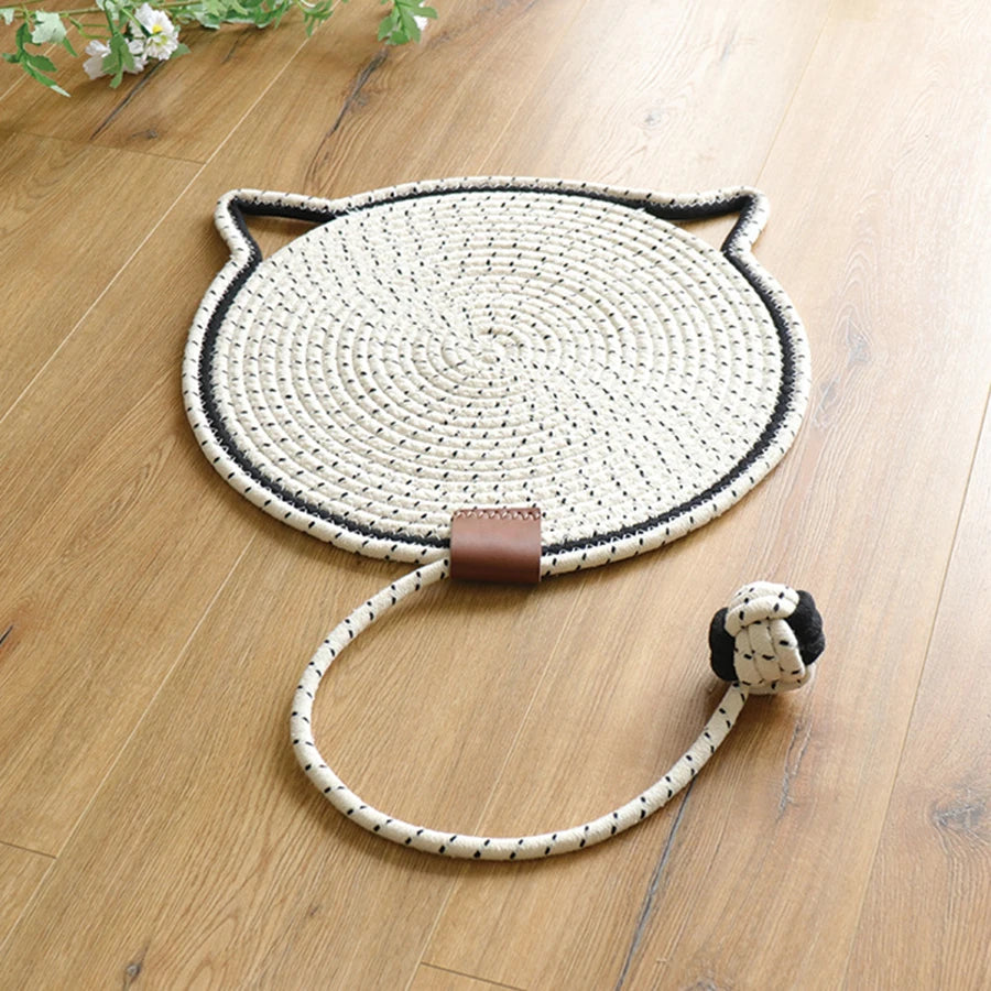 1pc gato scratcher esteira, piso horizontal gato coçar almofadas tapete para gatos internos, protetor de móveis de gato para tapetes de parede sofás