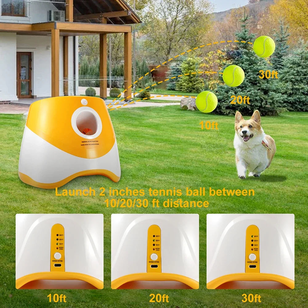 Ball Launcher para cães pequenos, Dog Thrower, Interaction Toys, Tennis Ball Launcher, Pet Acessórios, Distância 10 m-30 m