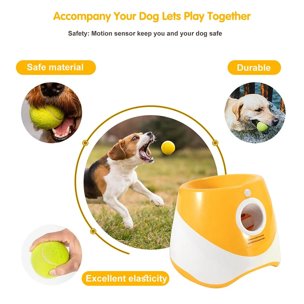 Ball Launcher para cães pequenos, Dog Thrower, Interaction Toys, Tennis Ball Launcher, Pet Acessórios, Distância 10 m-30 m