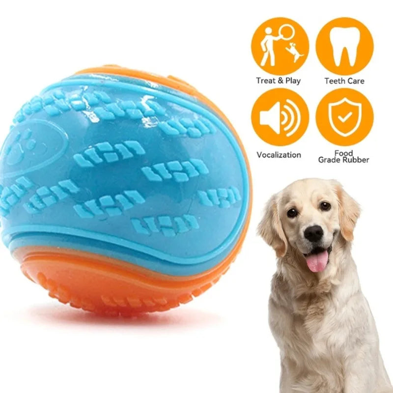 Bola Squeaky para Cães - Limpeza e Diversão Garantida