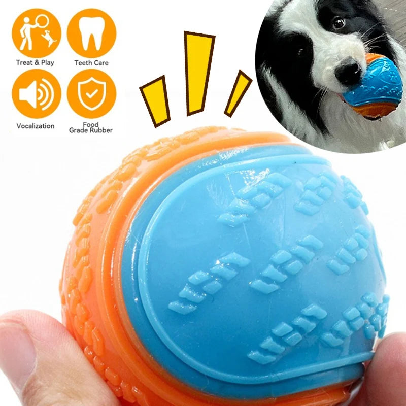 Bola Squeaky para Cães - Limpeza e Diversão Garantida