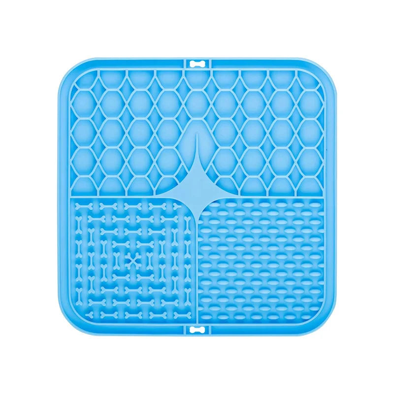 Silicone Lick Mat para Pet, Slow Food Plate, Dog Bathing Distração Otário, Treinamento Alimentador Suprimentos