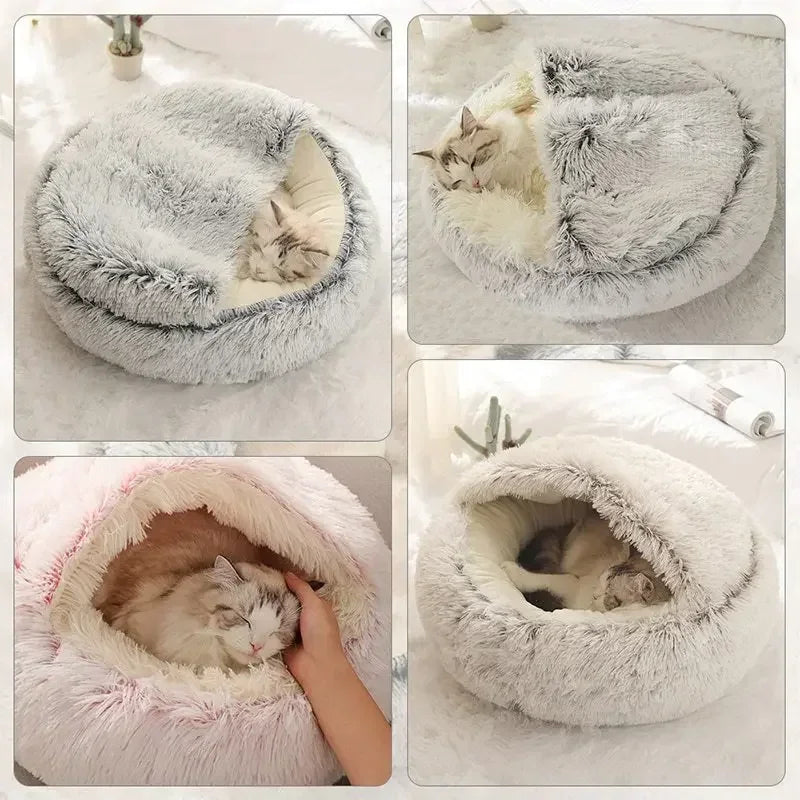 Cama de Pelúcia 2 em 1 para Pets - Conforto e Aconchego