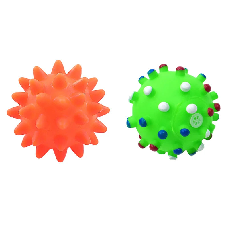 1 pçs diâmetro 6cm guinchado cão de estimação bola brinquedos para cães pequenos borracha mastigar brinquedo do filhote de cachorro material do cão brinquedos para cães brinquedos